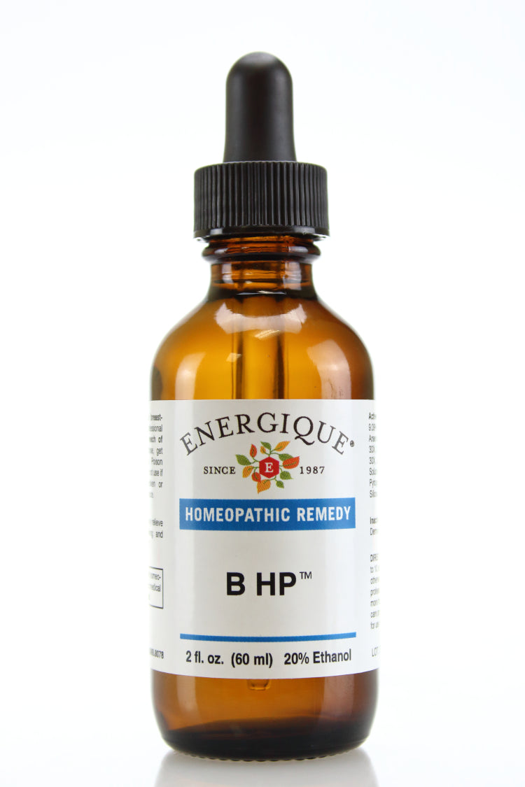 Energique B HP™ high?potency homeopathic remedy supporting relief from fatigue, chills, and lymphatic swelling, 2 fl oz dropper bottle.