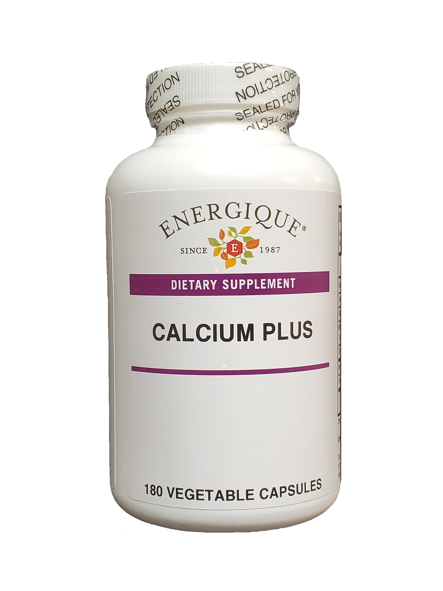 Energique Calcium Plus 180 capsules bottle.