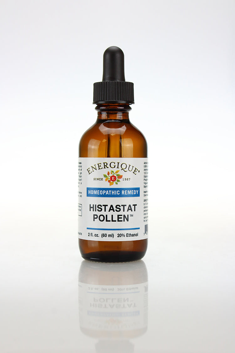 Energique HistaStat Pollen™ homeopathic support for inhalant allergy detoxification, 2 fl oz dropper bottle.