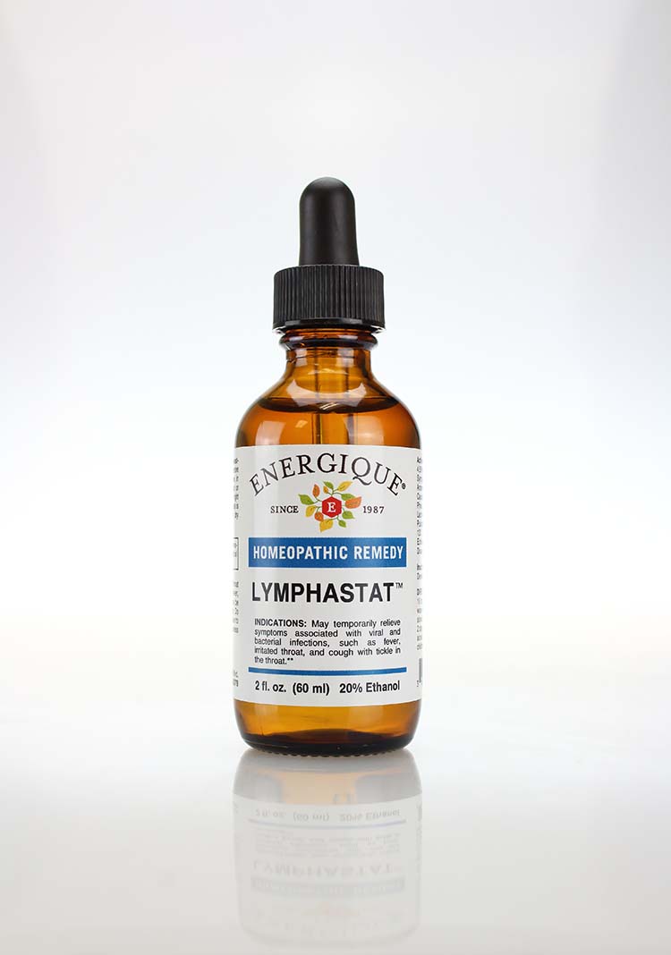 Energique LymphaStat™ homeopathic immune support remedy for viral and bacterial symptoms, 2 fl oz dropper bottle.