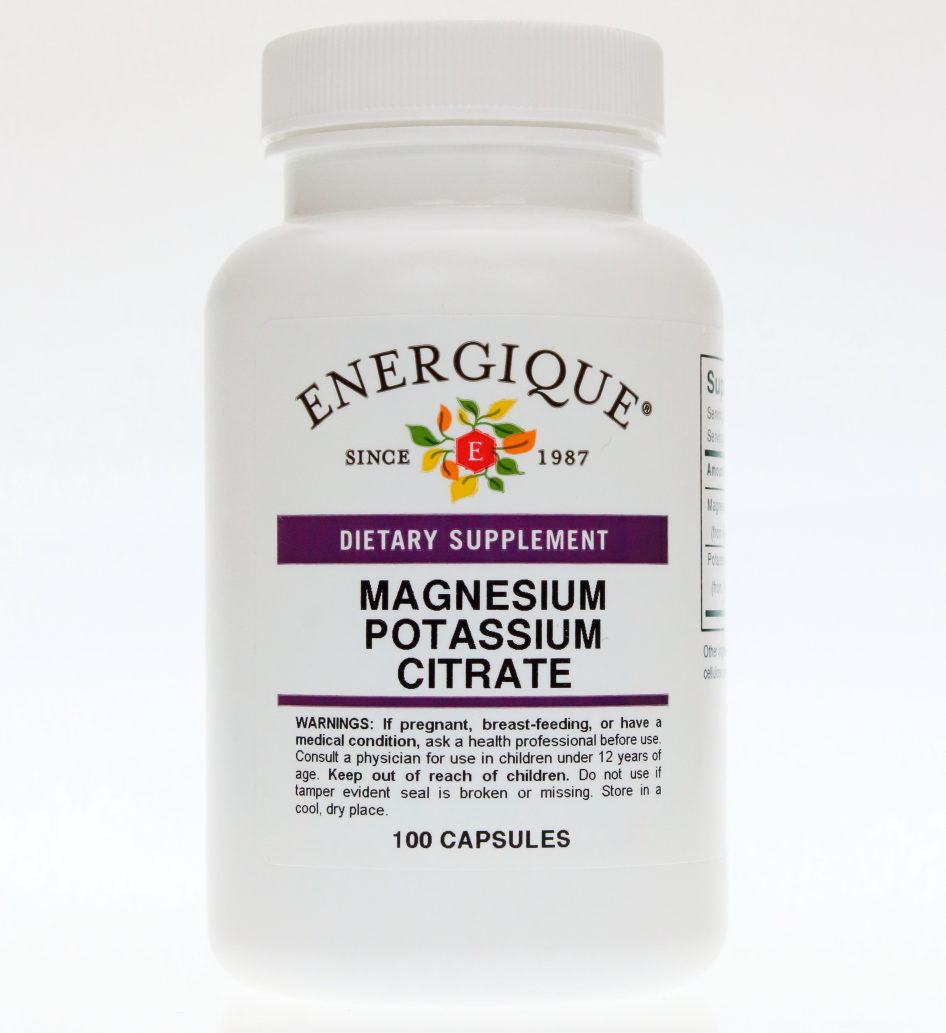 Magnesium/Potassium Citrate (100 caps) from Energique®