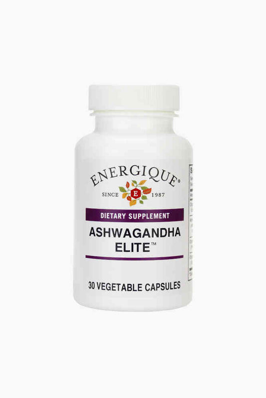 Energique Ashwagandha Elite™ 30 capsules bottle.