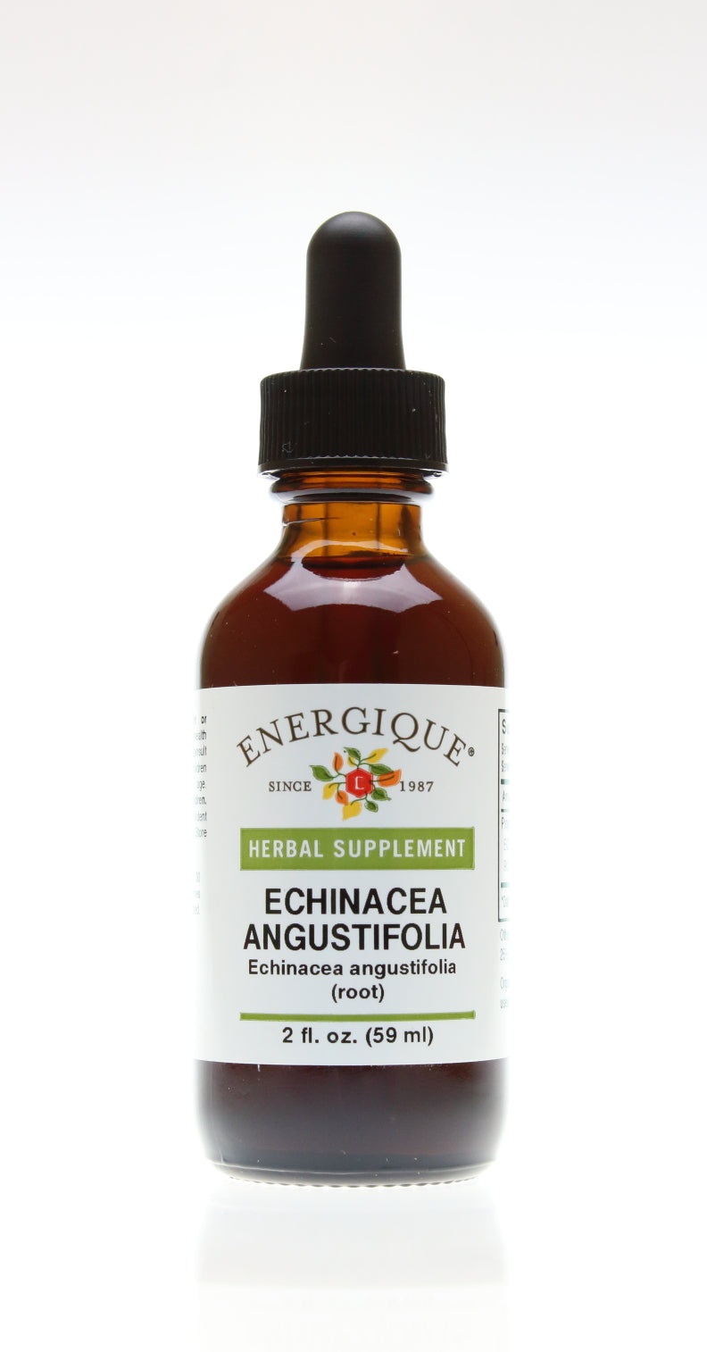 Energique Echinacea-Angustifolia liquid herbal 2 fl oz, 50% dropper bottle.