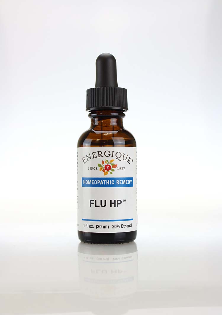 Energique Flu HP 1 fl oz dropper bottle.