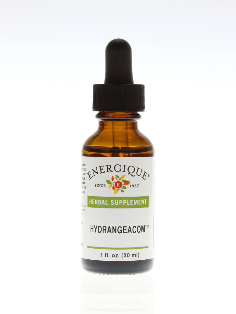 HydrangeaCom herbal supplement from Energique, 1 fl oz dropper bottle.