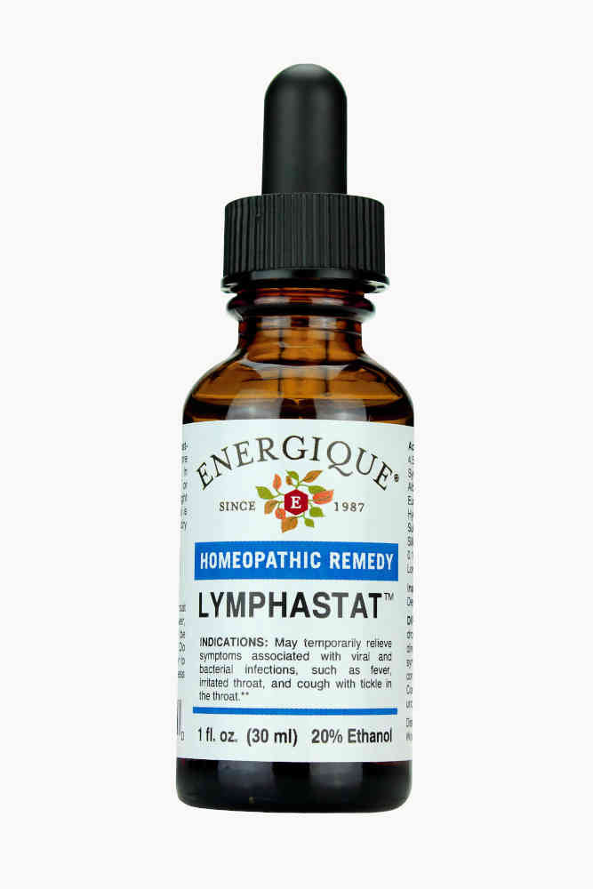 Energique LymphaStat™ homeopathic immune support remedy for viral and bacterial symptoms, 1 fl oz dropper bottle.