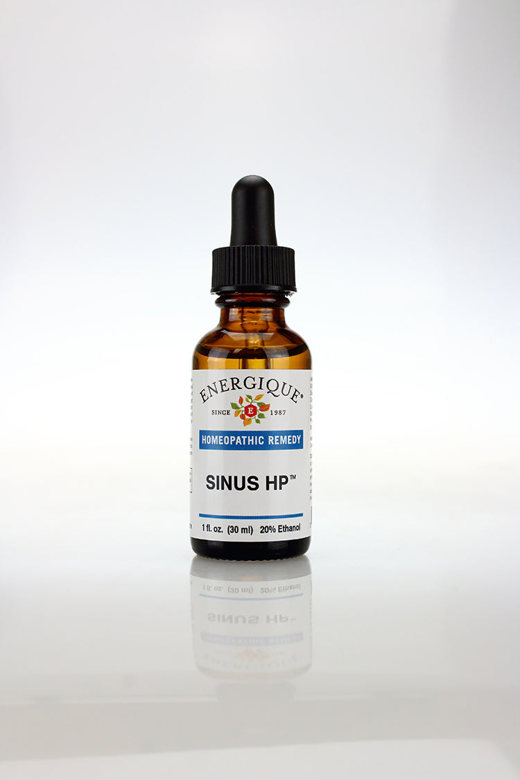Energique Sinus HP™ homeopathic remedy supporting sinus health and congestion relief, 1 fl oz dropper bottle.