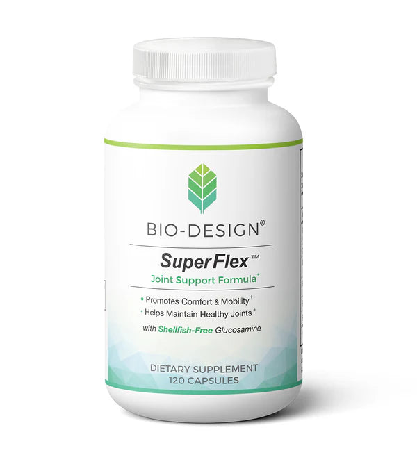 Bio-Design SuprFlex™ 120 capsules bottle.