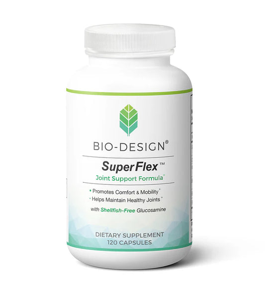 Bio-Design SuprFlex&#8482; 120 capsules bottle.